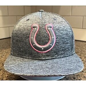 Indianapolis‎ Colts Breast Cancer Awareness New Era 59Fifty Hat Cap 7 3/8 Gray